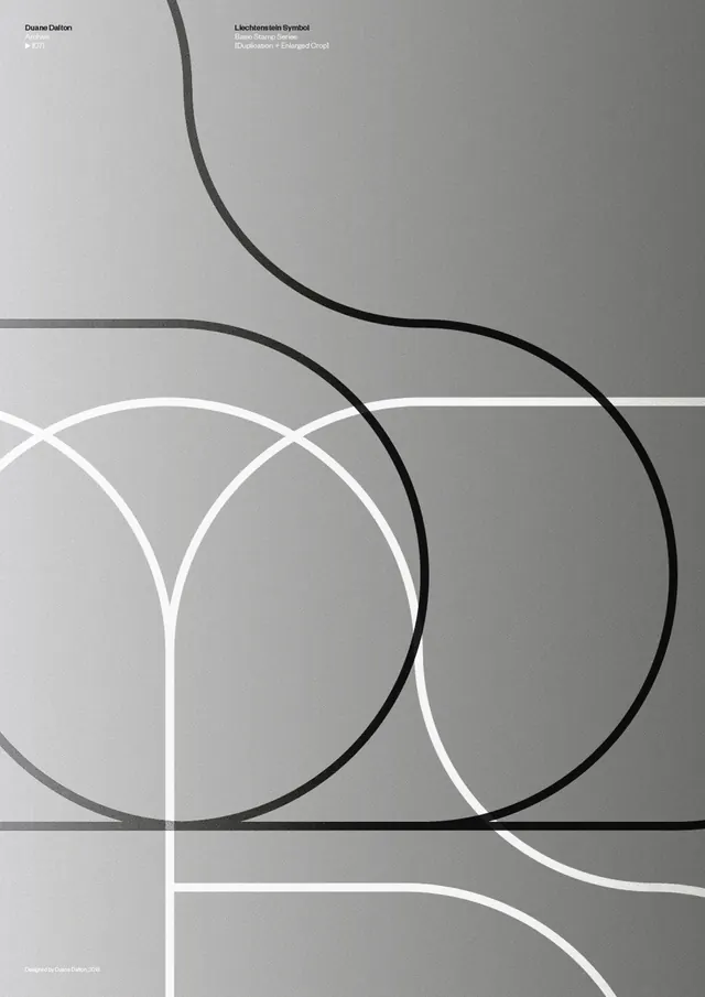 Abstract Geometric Line Art, minimal, swiss, monochrome