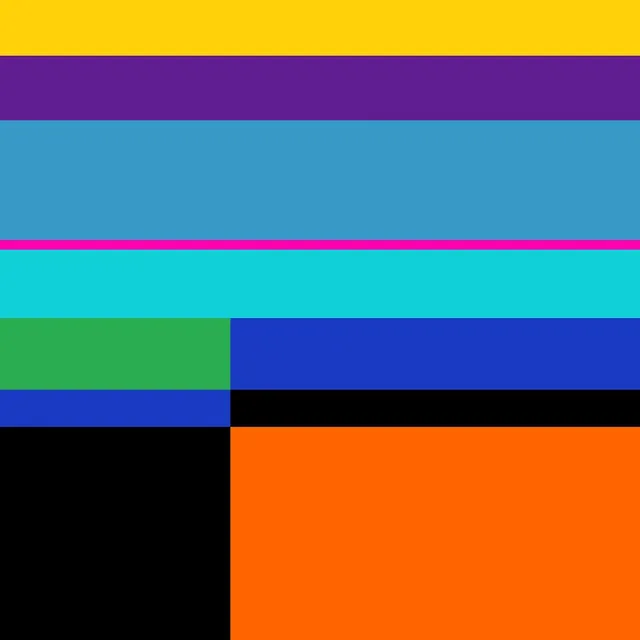 Abstract Geometric Color Blocks, minimal, brutalist, vibrant