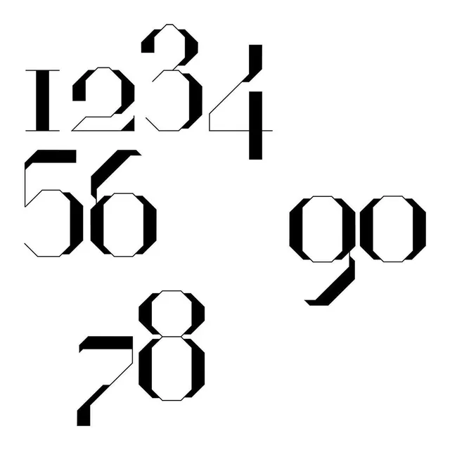 Box Play modular numeric composition, geometric, technical, monochromatic