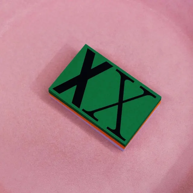 Green art book with geometric symbol, geometric, minimal, muted
