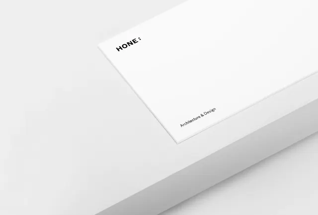 Hone identity system book cover, minimal, swiss, light