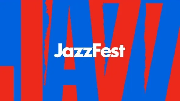 JazzFest Graphic, brutalist, maximalist, vibrant