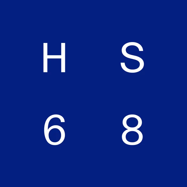 HS68 Typography Layout, minimal, geometric, high-contrast