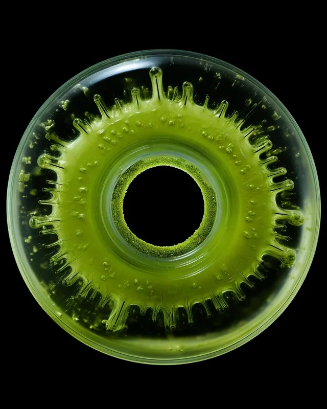 Green Organic Sphere, organic, minimal, vibrant