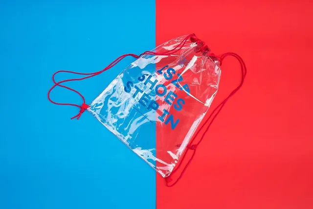 Red and Blue Split Graphic, neo-brutalist, vibrant