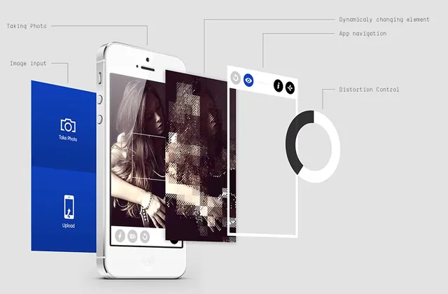 Mobile App Interface Mockup, minimal, corporate-clean, high-contrast