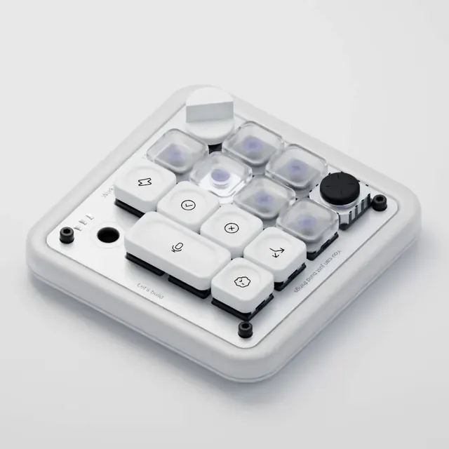 AI-Generated Macro Pad, minimal, monochrome