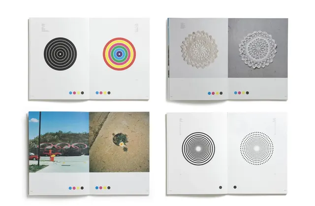 Geometric Circular Identity System, minimal, geometric, light