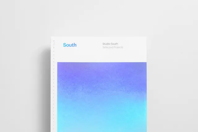 South Brand Identity Mockup, minimal, corporate-clean, light