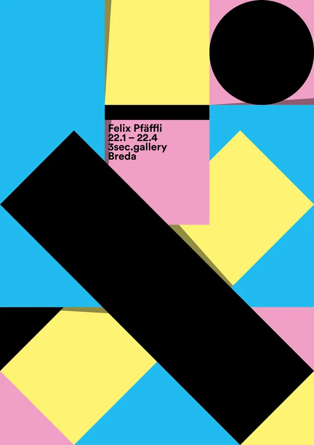 Geometric Abstract Composition, brutalist, neo-brutalist, high-contrast