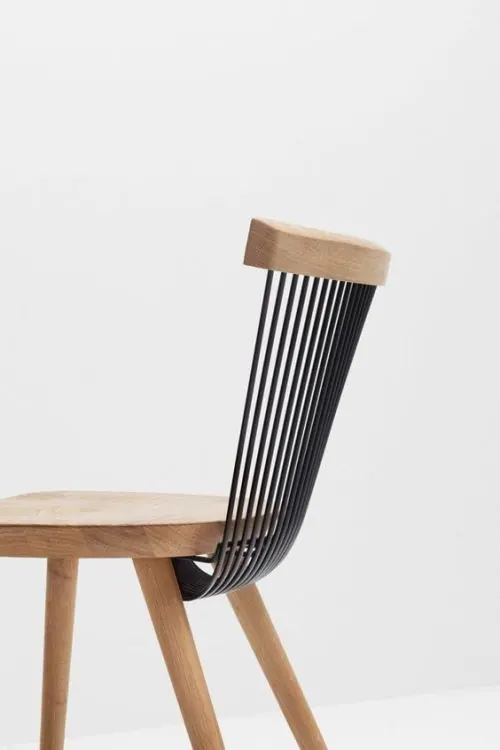 Wooden Spindle Chair, minimal, organic, light