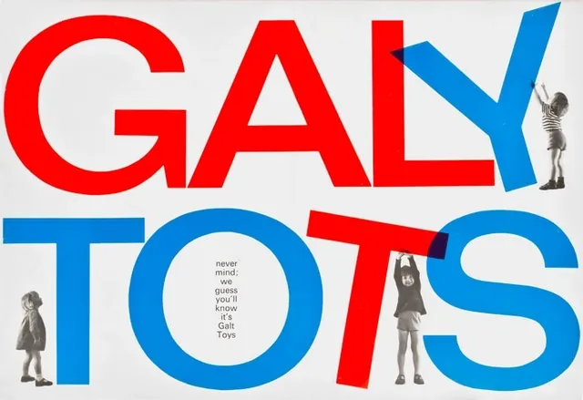 Galy Tots Typography Layout, neo-brutalist, maximalist, high-contrast