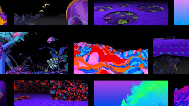 Abstract Gradient and Organic Shapes Collection, gradient-heavy, abstract, vibrant
