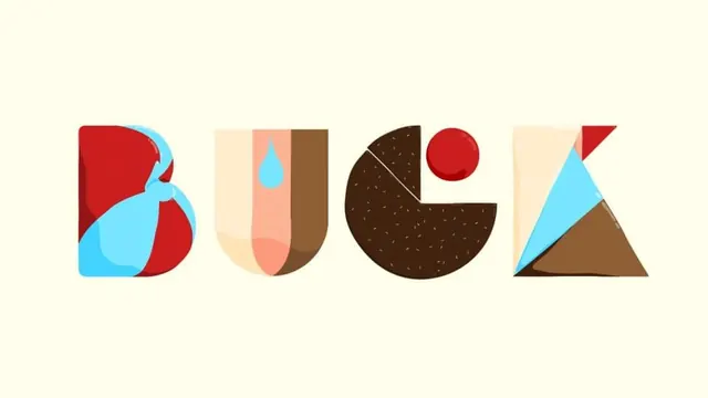 Geometric Abstract Lettering, minimal, geometric, vibrant