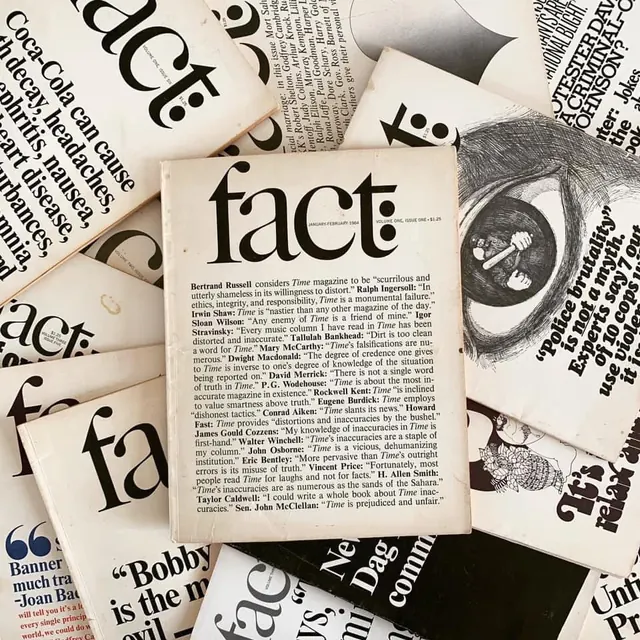 Fact Typography Collage, brutalist, maximalist, monochrome