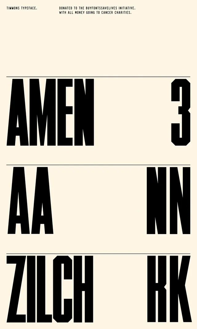 Type Specimen Layout