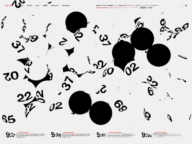 Abstract Typographic Collage, brutalist, maximalist, monochrome