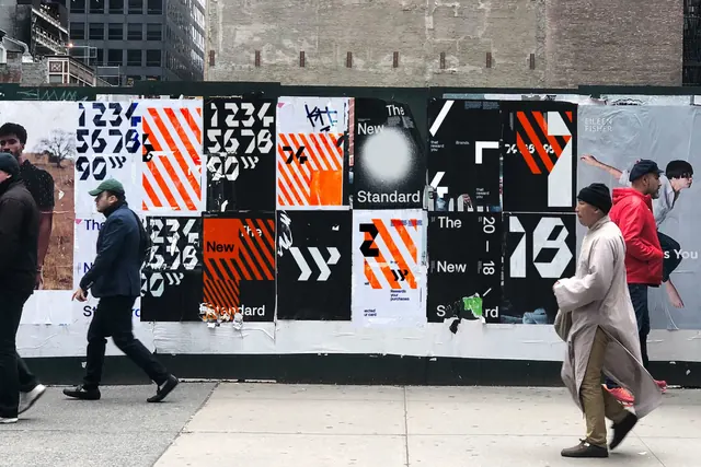 Street Level Brand Activation, swiss, brutalist, monochrome