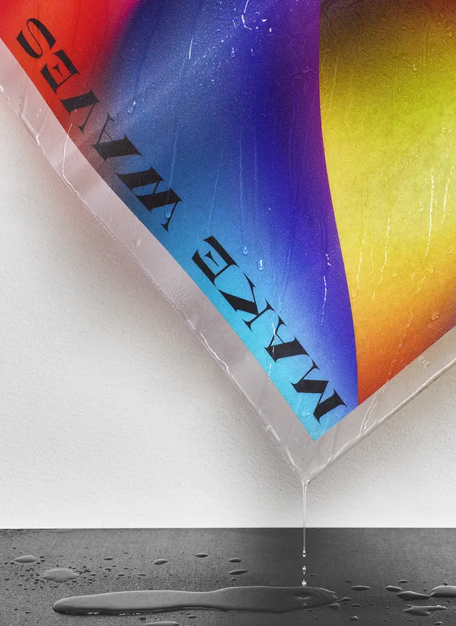 Abstract Geometric Gradient Composition, gradient-heavy, maximalist, vibrant