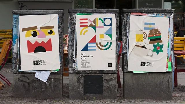 Abstract Graphic Posters, minimal, geometric, high-contrast