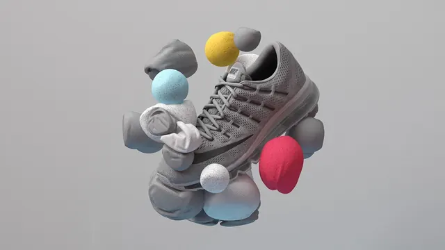 3D Sneaker Composition
