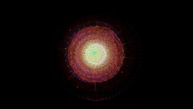 Abstract Glowing Sphere, abstract, dark-mode, dark