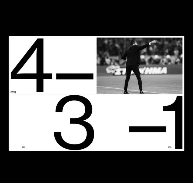 Sports Scoreboard Typography, brutalist, minimal, monochrome