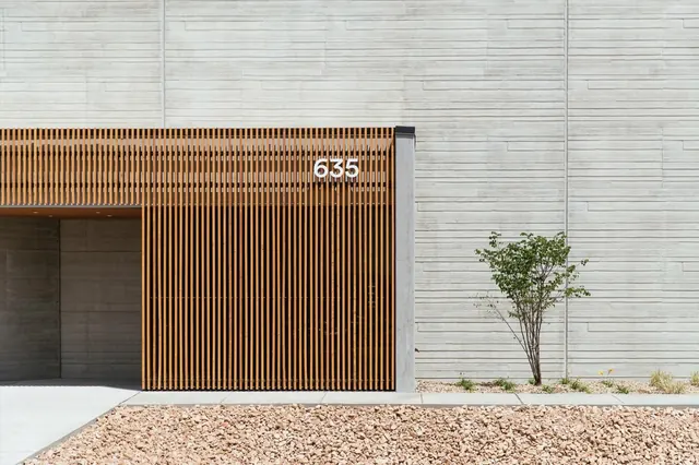 Modern Architectural Entrance, minimal, corporate-clean, muted