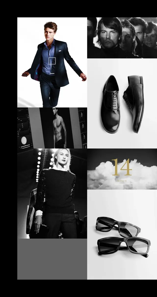 Fashion Editorial Layout, editorial, minimal, monochrome