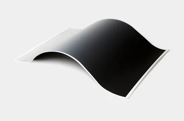 Curved Black and White Graphic