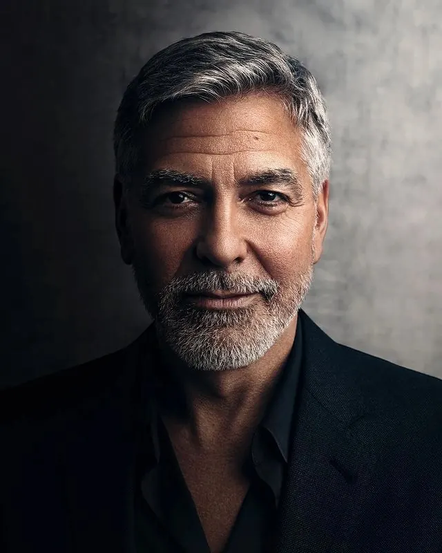 Portrait of a Mature Man, minimal, photographic, dark