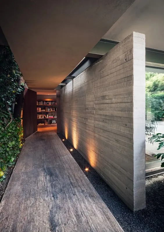 Modern Architectural Interior, minimal, brutalist, dark