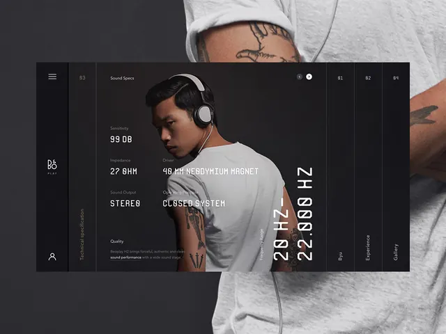 Music Production Identity Layout, neo-brutalist, technical, dark