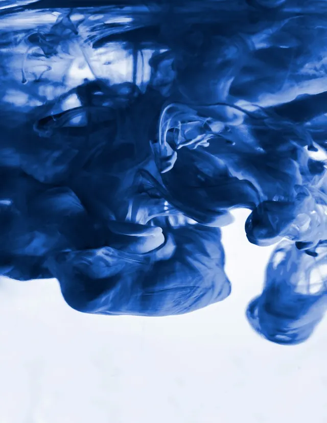 Blue Fluid Abstract Graphic, organic, abstract, high-contrast