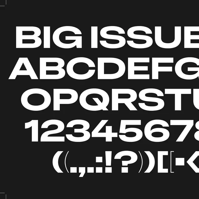 Big Issue Type Specimen