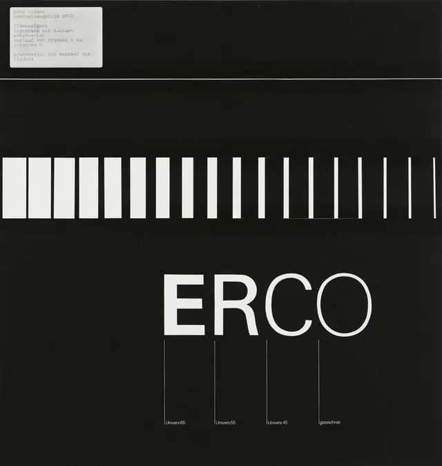 ERCO Identity System, minimal, swiss, monochrome