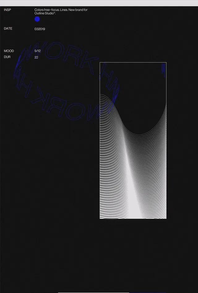 Abstract Gradient Graphic, minimal, dark-mode, dark