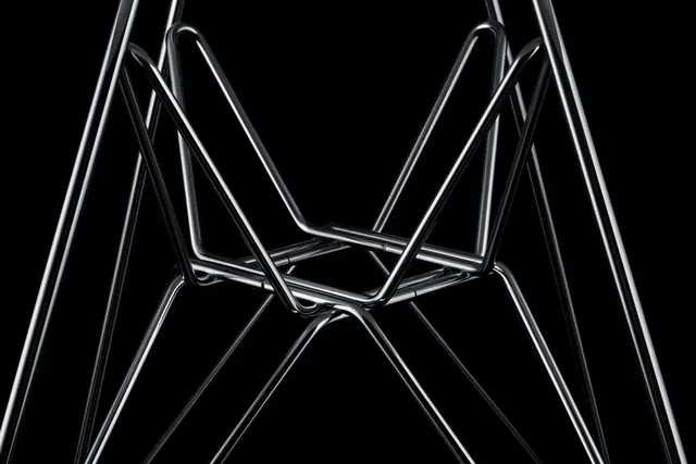 Abstract Geometric Wireframe, minimal, geometric, monochrome