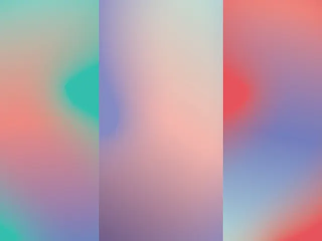 Abstract Gradient Triptych, gradient-heavy, abstract, vibrant