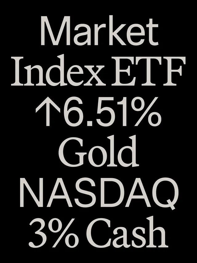 Market Index ETF Typography