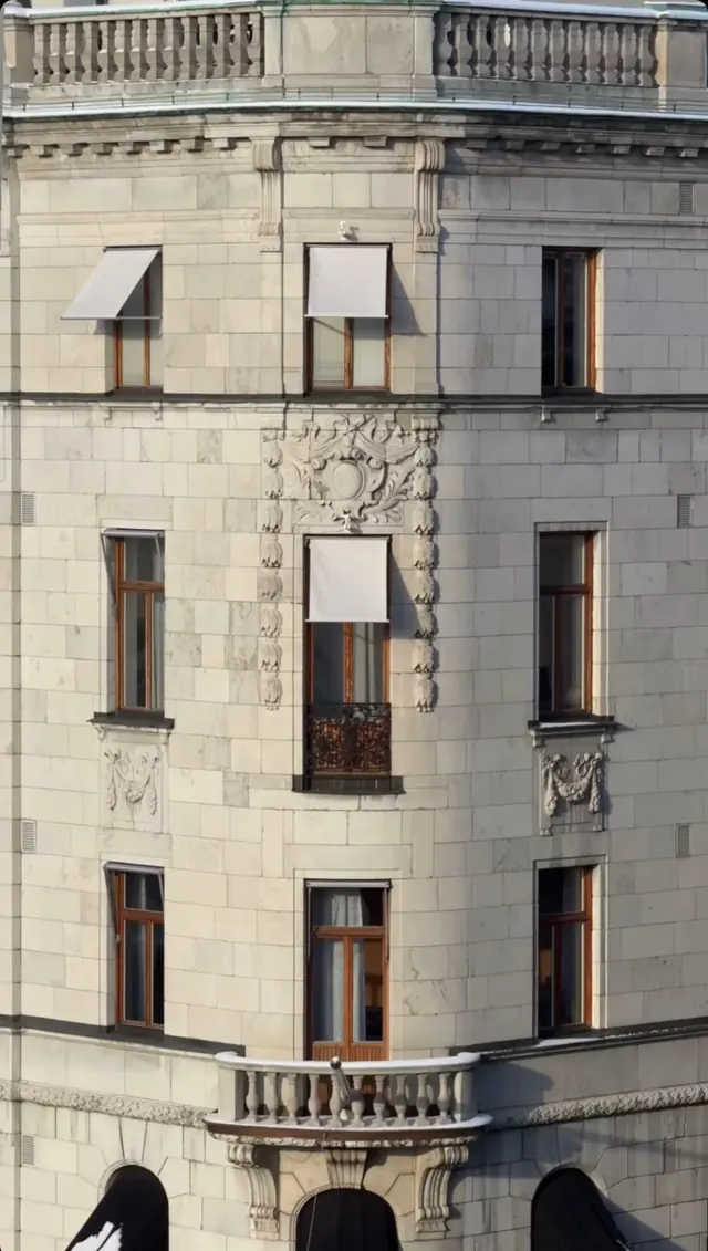 Classical Architecture Facade, photographic, minimal, muted
