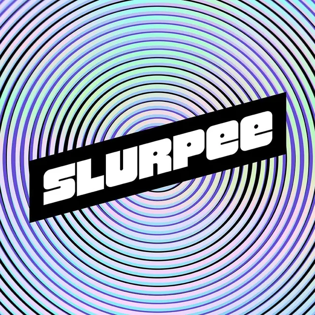 Slurpee Graphic Design, neo-brutalist, geometric, vibrant