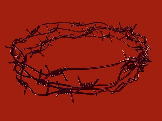 Red Barbed Wire Graphic