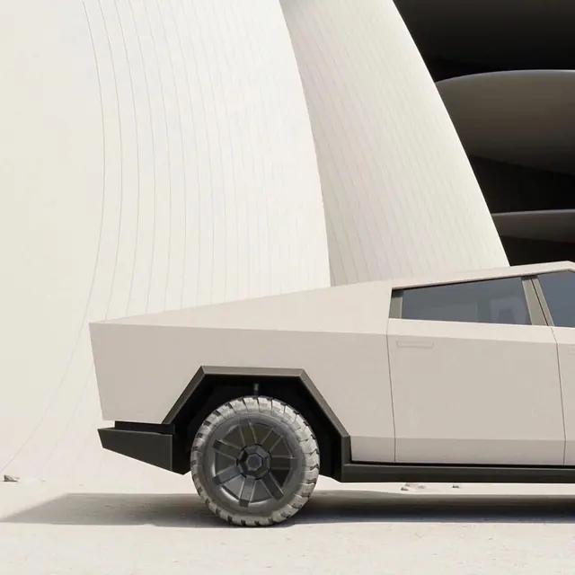 Futuristic Vehicle Concept, minimal, 3d-render, light