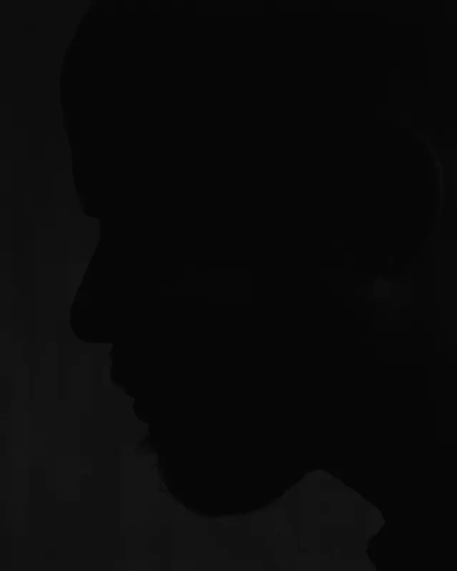 Silhouette Profile Study, monochrome, minimal, monochrome