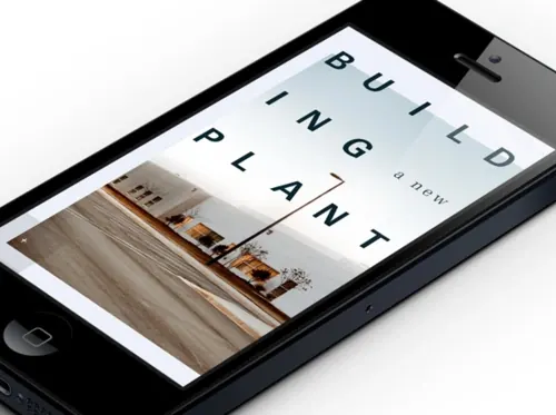 Build Plant Mobile Interface, minimal, light-mode, light