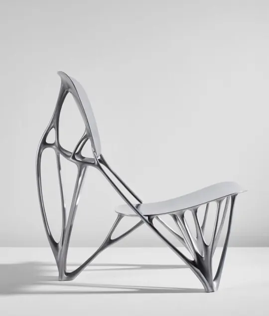 Minimalist Wireframe Chair, minimal, geometric, monochrome