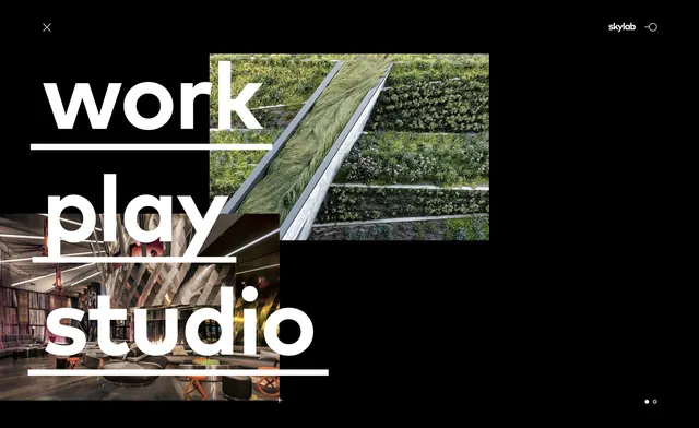 Work Play Studio Identity, minimal, brutalist, dark