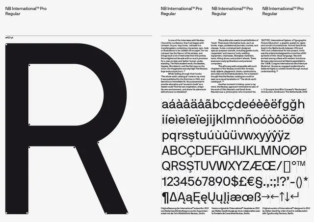 Nitrogen Sans Pro Type Specimen
