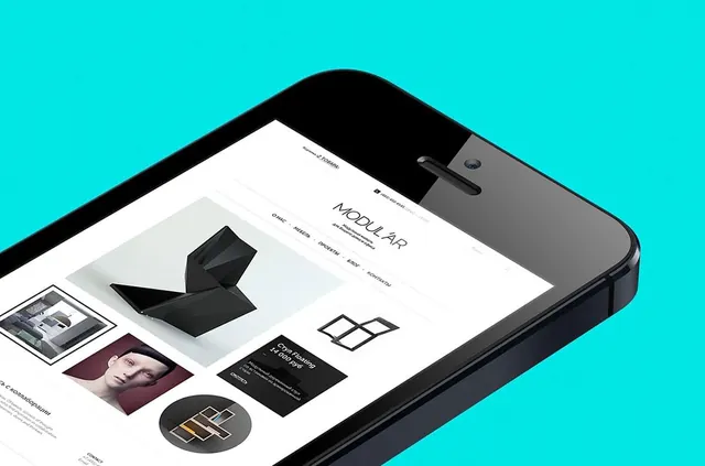 Product Portfolio Mobile Mockup, minimal, corporate-clean, high-contrast